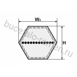 Ремень многоручьевой НВВ-4500 (BB174) RUBYCON