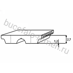 Ремень зубчатый AT5 280 (W=8) Megadyne