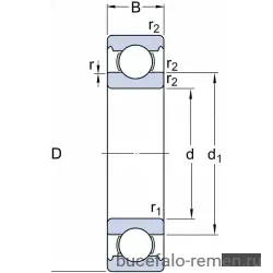 Подшипник шариковый 634 ZZ1MC3E tube NSK