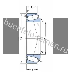 Подшипник роликовый 33021 SKF