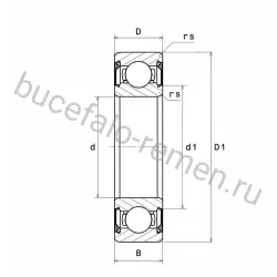 Подшипник шариковый 6316ZZC3/2AS NTN