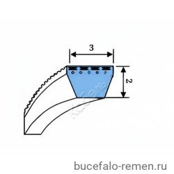 Ремень клиновой 3M 180 Mitsuboshi