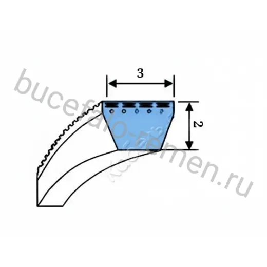 Ремень клиновой 3M 307 Mitsuboshi