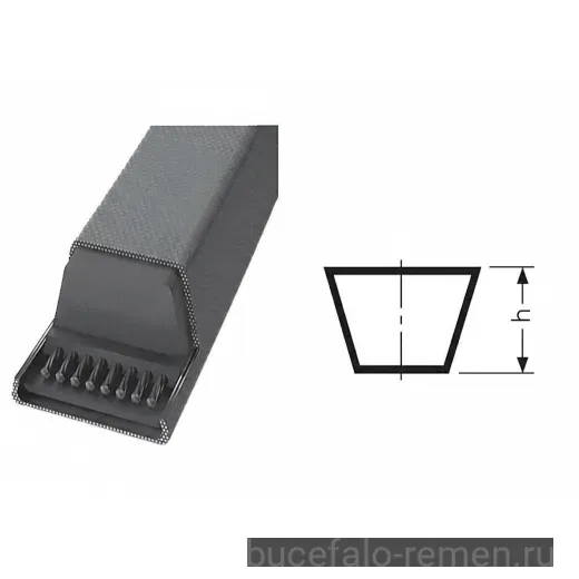 Ремень клиновой B96,5 17X2450 Li/ 2493 Ld ContiTech