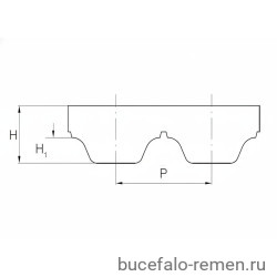 Ремень зубчатый AT5 225 (W=10) Megadyne