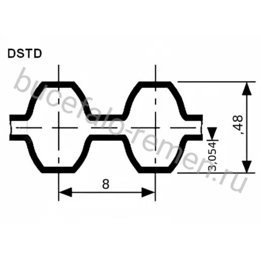 Ремень DSTD 752 DS8M ширина 20 мм CSHBELT