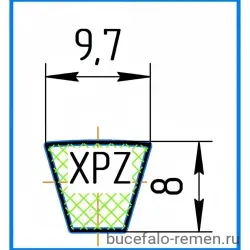 Ремень клиновой XPZ 722 BP Ld PIONEER ContiTech