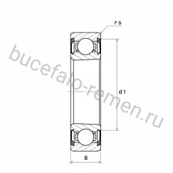 Подшипник шариковый 6206 K ZZ SNR