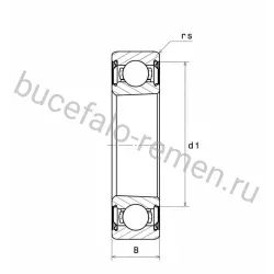 Подшипник шариковый 6206 K ZZ C3 SNR
