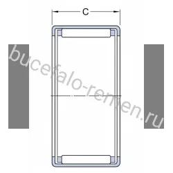 Подшипник роликовый игольчатый HK 3012-B INA