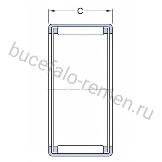 Подшипник роликовый игольчатый HK 3012-B INA