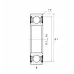 Подшипник шариковый 6021.EEC3 SNR