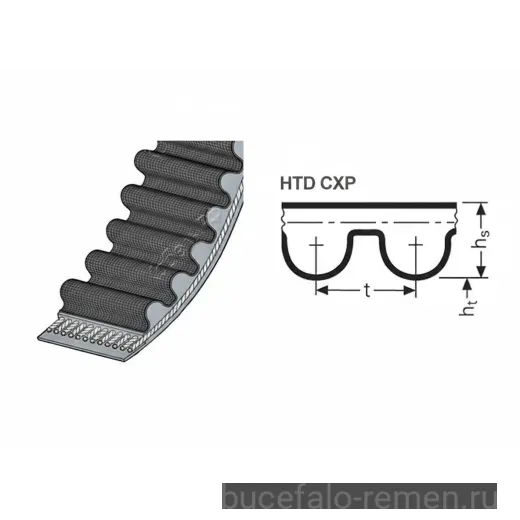 Ремень зубчатый HTD 447 3M CXP 6
