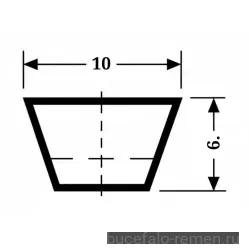 Ремень клиновой Z 46,5 Li=1180 мм, Ld=1202 мм SWR