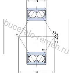 Подшипник шариковый NSK BSN1747DDUHP2B