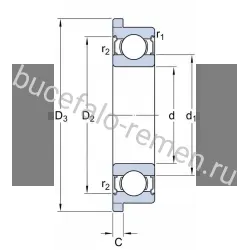 Подшипник шариковый F 605 ZZ KOYO