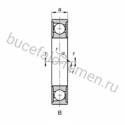 Подшипник шариковый B7000-E-2RSD-T-P4S FAG