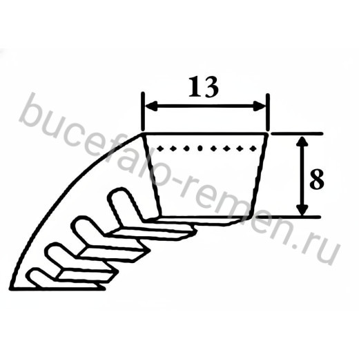 Ремень клиновой AX 46,5 Ld=1210мм SWR