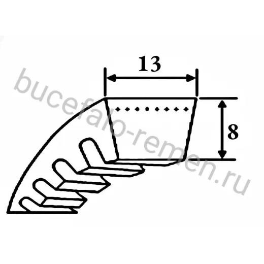 Ремень клиновой AX 48 Ld=1250 мм SWR