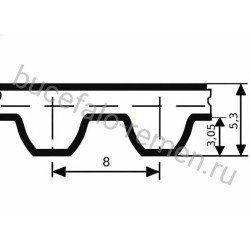 Ремень STD 1120 S8M ширина 20 мм CSHBELT
