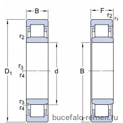 Подшипник роликовый NU 2308 ECJ/C3 SKF