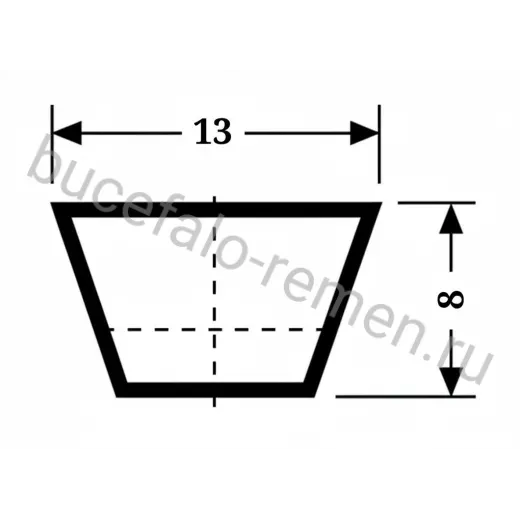 Ремень клиновой A 59 Li=1500 мм, Ld=1530 мм SWR