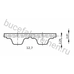 Ремень 1680 H, L=4267,2 мм ширина 19 мм CSHBELT