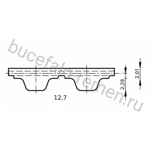 Ремень 2100 H, L=5334 мм ширина 19 мм CSHBELT