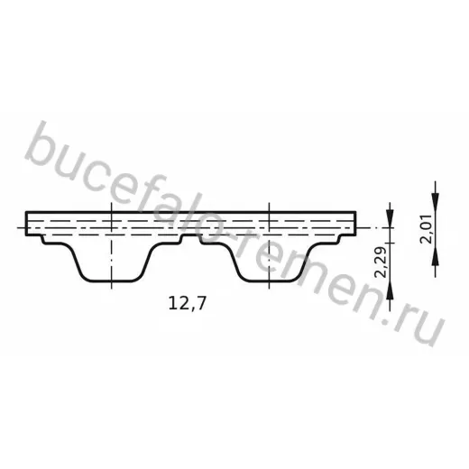 Ремень 1560 H, L=3962,4 мм ширина 19 мм CSHBELT