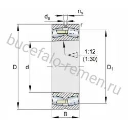 Подшипник роликовый 23220-E1A-XL-K-M INA