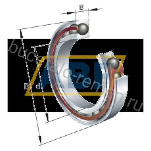 Подшипник шариковый радиально-упорный однорядный HCM7009-C-T-P4S-UL-XL FAG