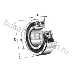 Подшипник шариковый радиально-упорный двухрядный 3216.TVH INA