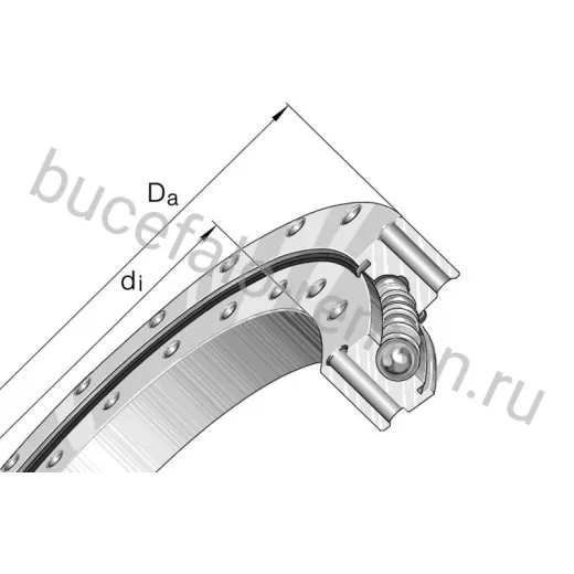 Четырёхточечный шариковый подшипник VSU250955-ZT INA