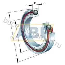 Подшипник шариковый радиально-упорный однорядный HCB7212-C-T-P4S-UL FAG