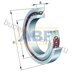 Подшипник шариковый радиально-упорный однорядный HC71913-C-T-P4S-UL FAG