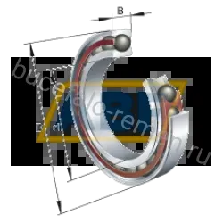 Подшипник шариковый радиально-упорный однорядный HCM7011-E-T-P4S-UL-XL FAG