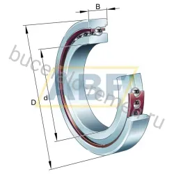 Подшипник шариковый радиально-упорный однорядный HS71917-E-T-P4S-UL FAG
