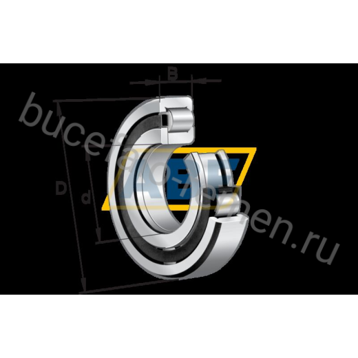 Цилиндрический роликовый подшипник однорядный NUP224-E-XL-TVP2-C3 FAG