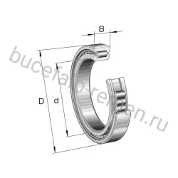 Цилиндрический роликовый подшипник SL182244-TB-BR-C3 INA
