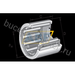 Игольчатый роликовый подшипник с сепаратором BCE88 INA