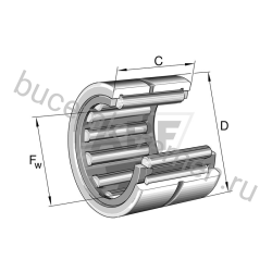 Игольчатый роликовый подшипник с сепаратором RNA6904A FAG