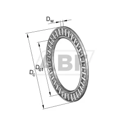 Игольчатый упорный подшипник AXK0619-TV/-6-8 INA