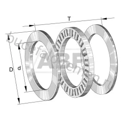 Цилиндрический роликовый упорный подшипник 81292-M INA