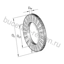 Цилиндрический роликовый подшипник с сепаратором K89328-M/+6-8 INA