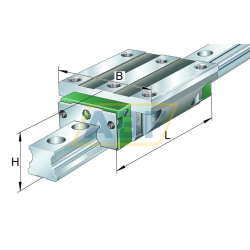 Линейная опора скольжения KWVE25-B-N-V0-G2 INA
