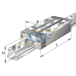 Линейная опора скольжения KWVE45-B-SN-V2-G4 INA