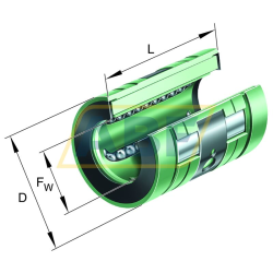 Шариковый линейный подшипник KNO30-B INA