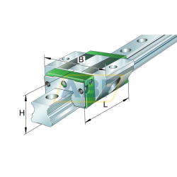 Линейная опора скольжения KWVE20-B-EC-RROC-V2-G3 INA