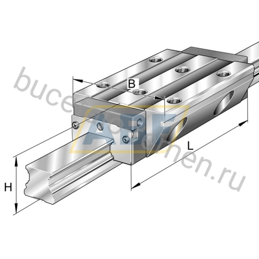 Линейная опора скольжения KWVE55-B-L-V1-G3 INA