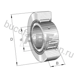 Ролик опорный вильчатый игольчатый NA22/8.2RSR FAG